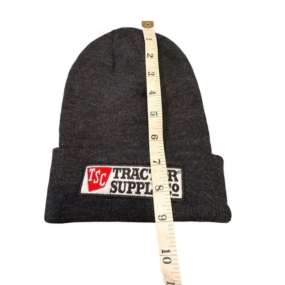 TSC Tractor Supply Co. Knit Beanie Hat Charcoal Gray Acrylic Unisex